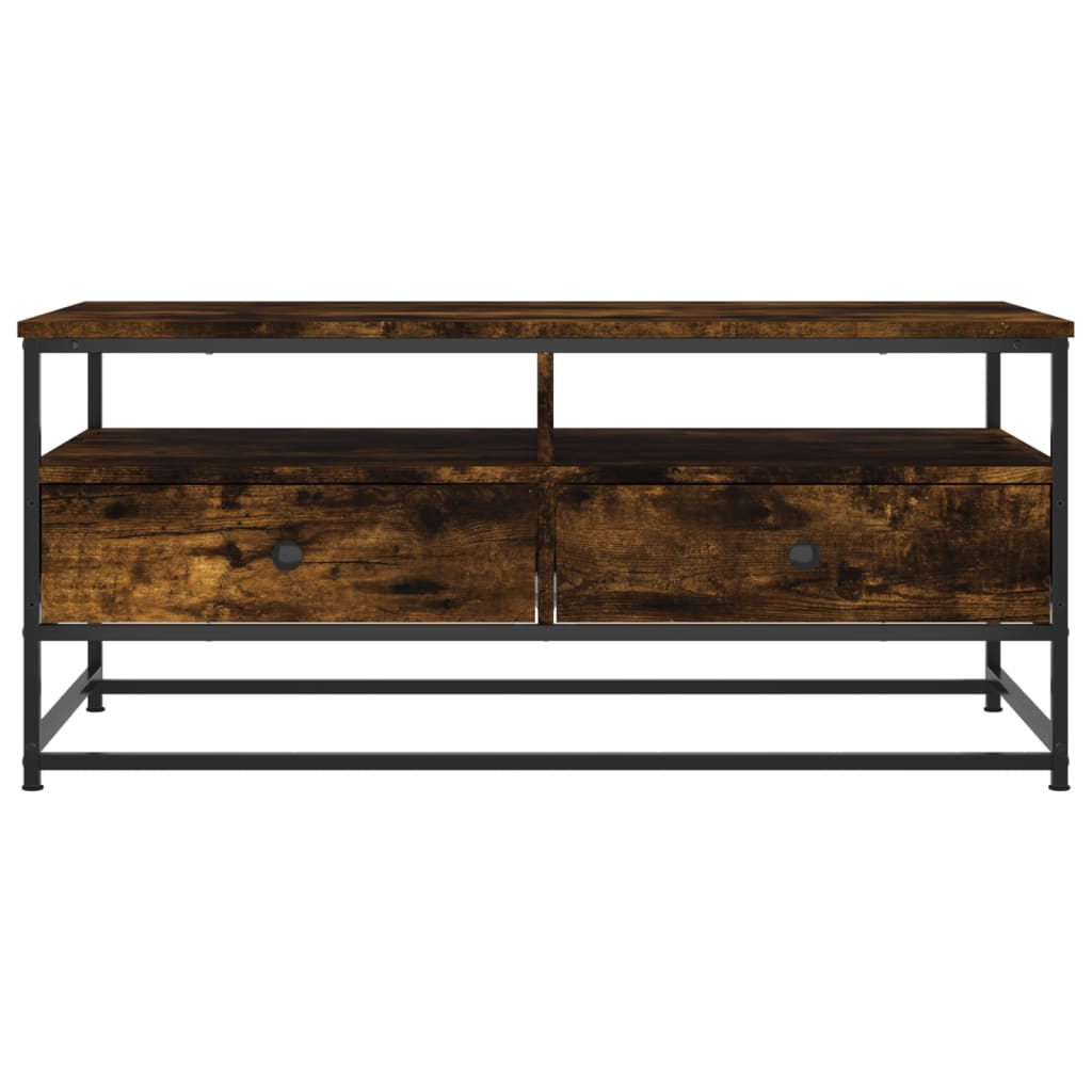 Tavolino da Salotto Rovere Fumo 100x51x45 cm Legno Multistrato | homemem39