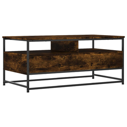 Tavolino da Salotto Rovere Fumo 100x51x45 cm Legno Multistrato | homemem39