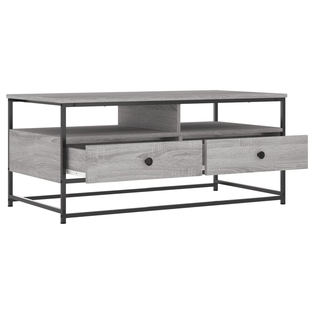 Tavolino da Salotto Grigio Sonoma 100x51x45cm Legno Multistrato | homemem39
