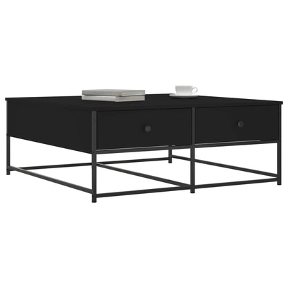 Tavolino da Salotto Nero 100x99x40 cm in Legno Multistrato | homemem39