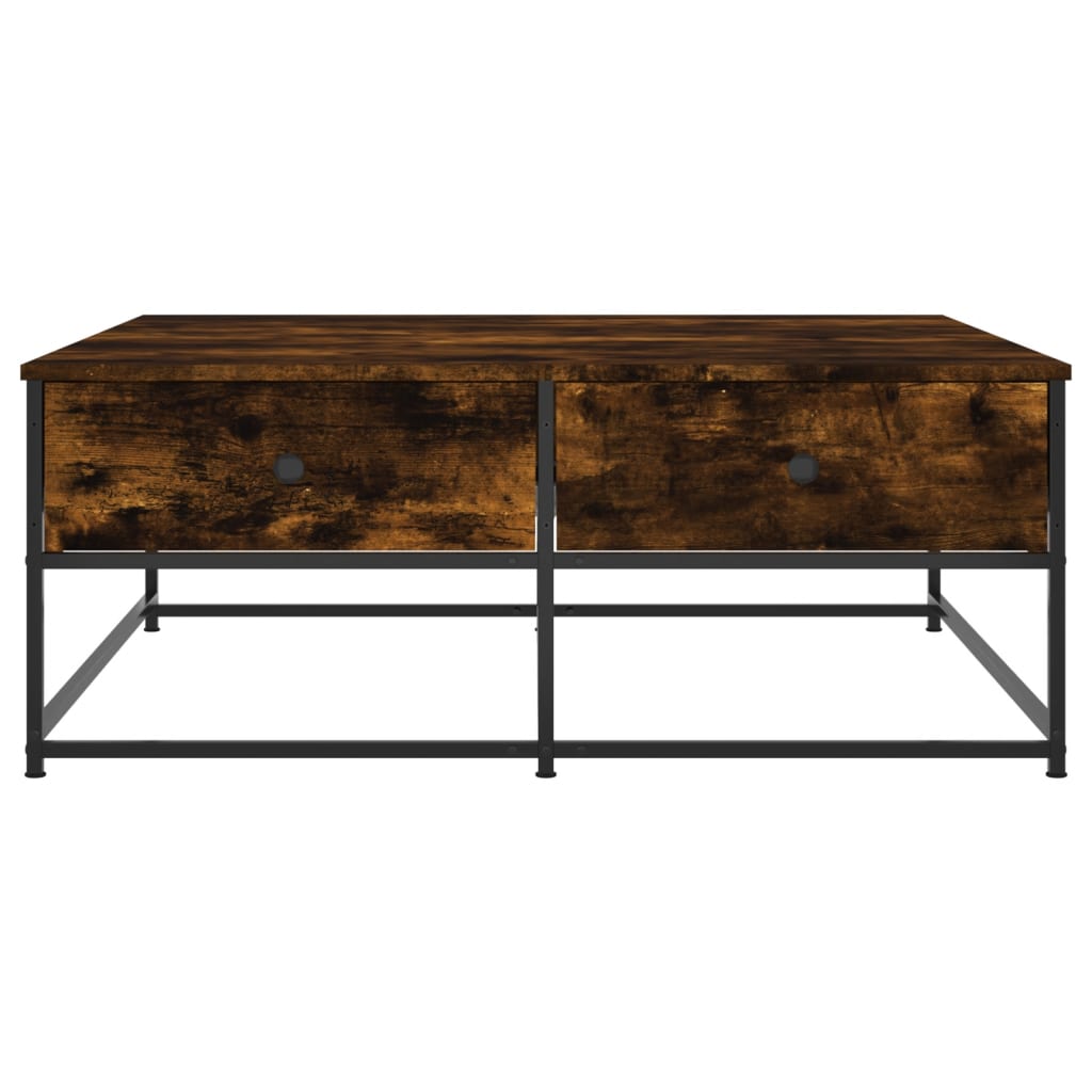 Tavolino da Salotto Rovere Fumo 100x99x40 cm Legno Multistrato | homemem39