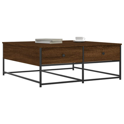 Tavolino Salotto Rovere Marrone 100x99x40 cm Legno Multistrato | homemem39