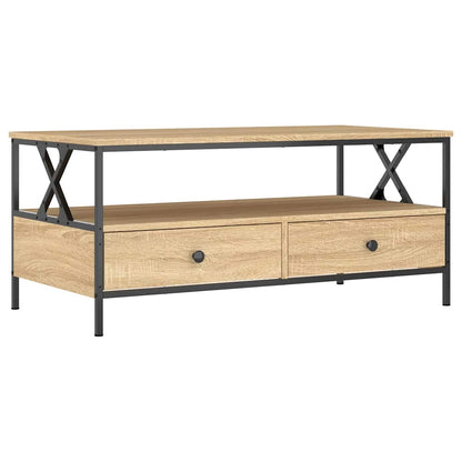 Tavolino da Salotto Rovere Sonoma 100x51x45cm Legno Multistrato | homemem39