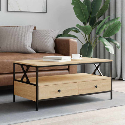 Tavolino da Salotto Rovere Sonoma 100x51x45cm Legno Multistrato | homemem39