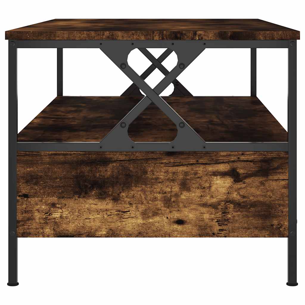 Tavolino da Salotto Rovere Fumo 100x51x45 cm Legno Multistrato | homemem39