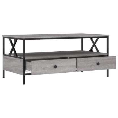 Tavolino da Salotto Grigio Sonoma 100x51x45cm Legno Multistrato | homemem39
