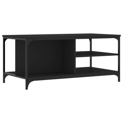 Tavolino da Salotto Nero 100x50x45 cm in Legno Multistrato | homemem39