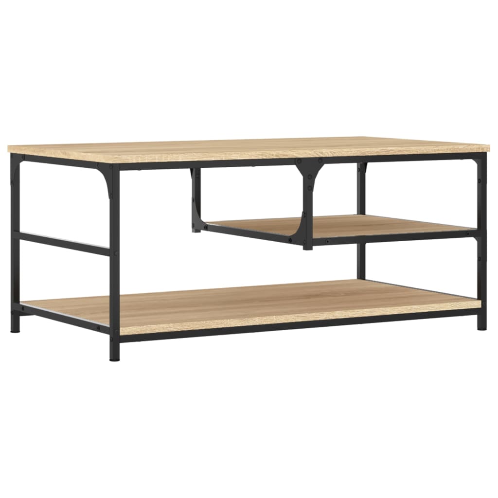 Tavolino da Salotto Rovere Sonoma 90x49x40 cm Legno Multistrato | homemem39