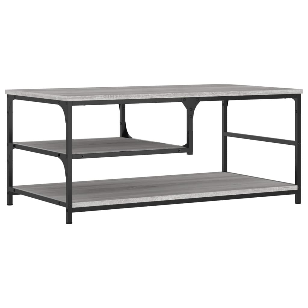 Tavolino da Salotto Grigio Sonoma 90x49x40 cm Legno Multistrato | homemem39