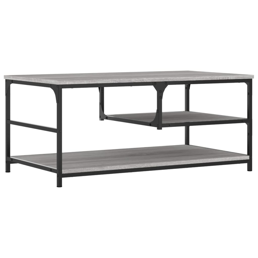 Tavolino da Salotto Grigio Sonoma 90x49x40 cm Legno Multistrato | homemem39