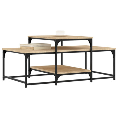 Tavolino da Salotto Rovere Sonoma 102x60x45cm Legno Multistrato | homemem39