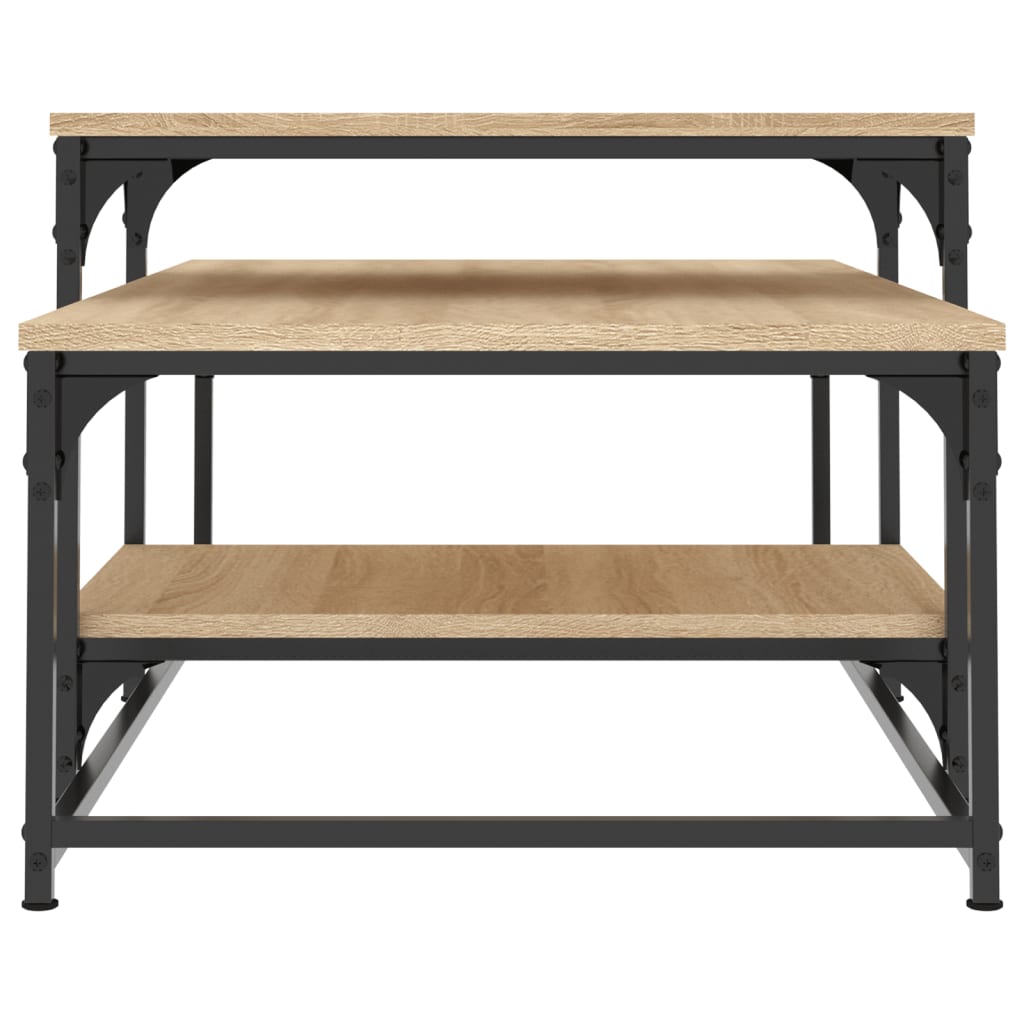 Tavolino da Salotto Rovere Sonoma 102x60x45cm Legno Multistrato | homemem39
