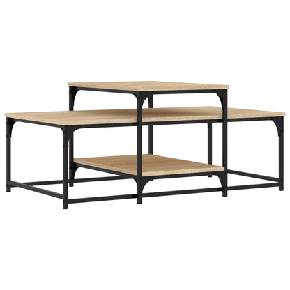 Tavolino da Salotto Rovere Sonoma 102x60x45cm Legno Multistrato | homemem39