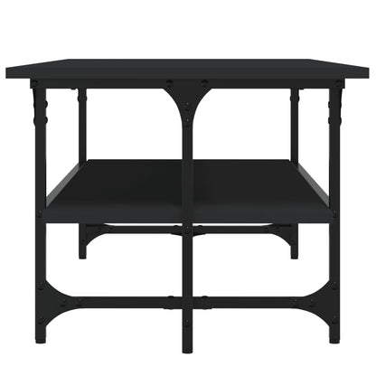 Tavolino Salotto Nero 100x50x40cm Legno Multistrato