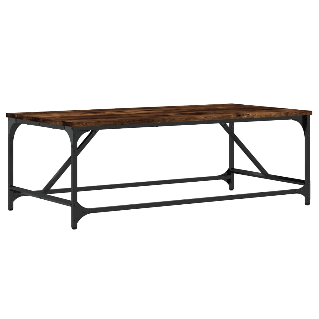 Tavolino da Salotto Rovere Fumo 100x50x35 cm Legno Multistrato | homemem39