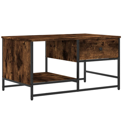 Tavolino da Salotto Rovere Fumo 85,5x51x45 cm Legno Multistrato | homemem39