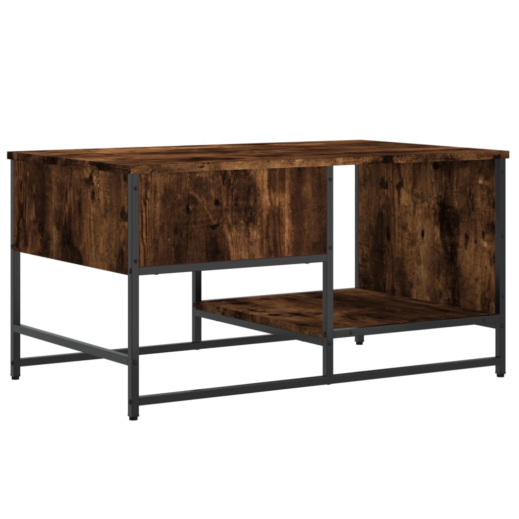 Tavolino da Salotto Rovere Fumo 85,5x51x45 cm Legno Multistrato | homemem39
