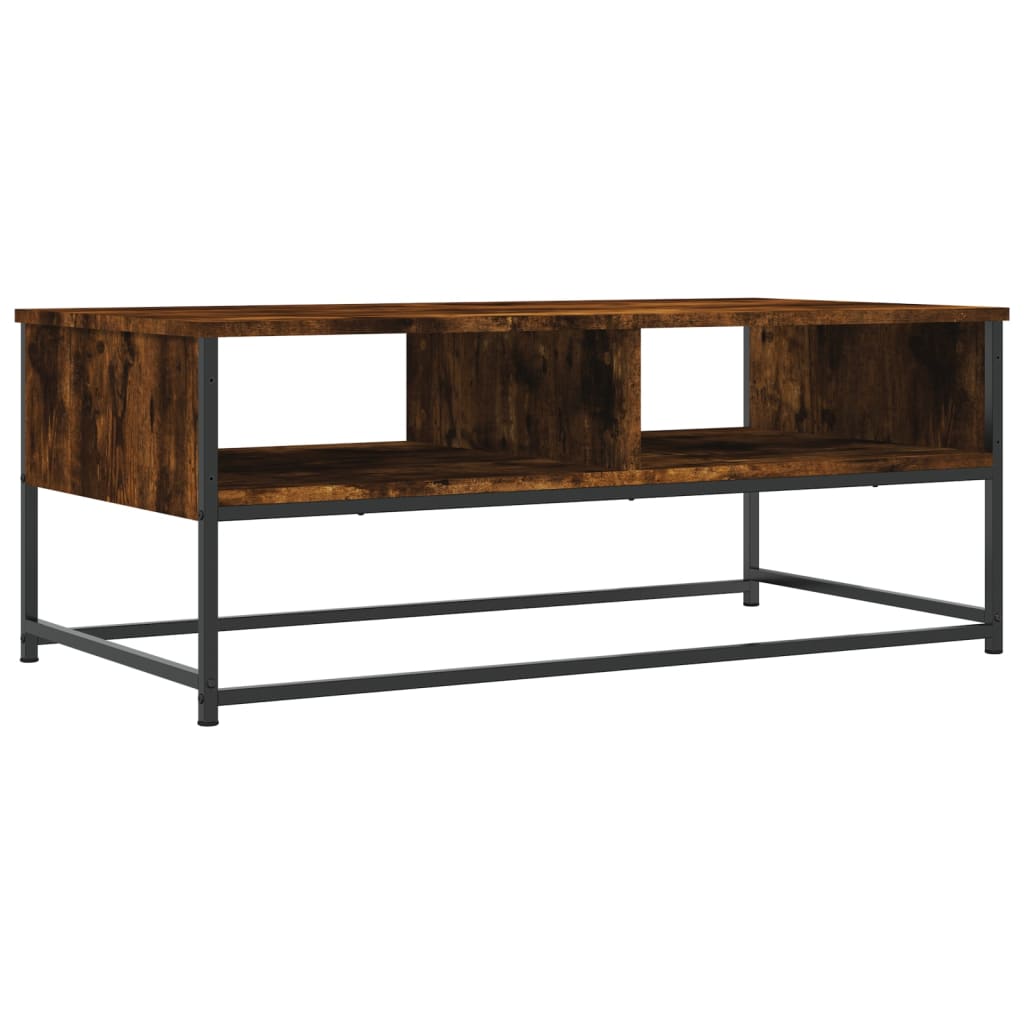 Tavolino da Salotto Rovere Fumo 100x51x40 cm Legno Multistrato | homemem39