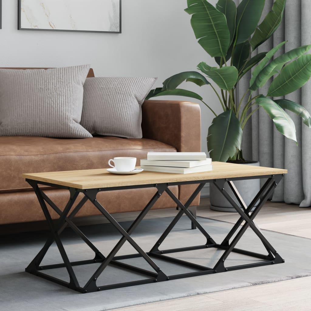 Tavolino da Salotto Rovere Sonoma 100x49x40cm Legno Multistrato | homemem39