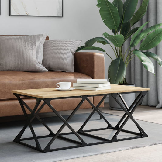 Tavolino da Salotto Rovere Sonoma 100x49x40cm Legno Multistrato | homemem39