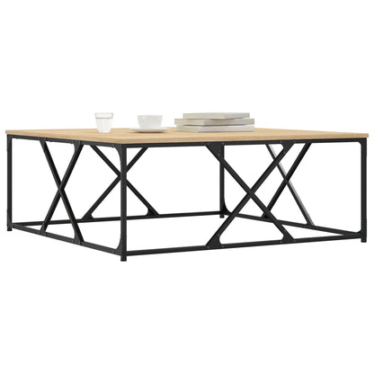 Tavolino Salotto Rovere Sonoma 100x100x40 cm Legno Multistrato | homemem39