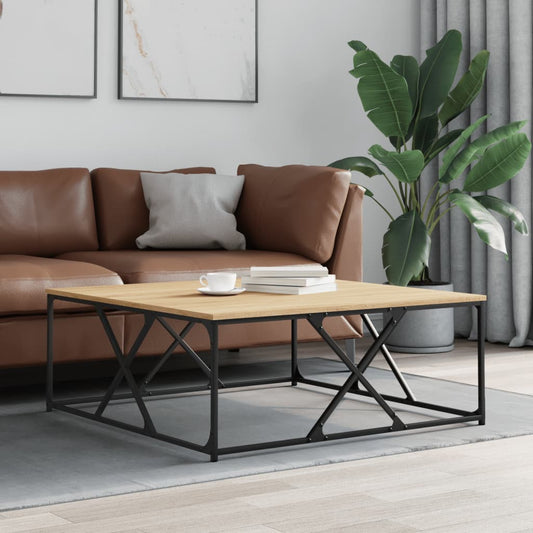 Tavolino Salotto Rovere Sonoma 100x100x40 cm Legno Multistrato | homemem39