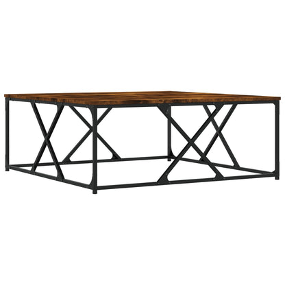 Tavolino da Salotto Rovere Fumo 100x100x40 cm Legno Multistrato | homemem39