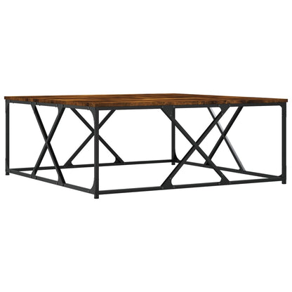 Tavolino da Salotto Rovere Fumo 100x100x40 cm Legno Multistrato | homemem39