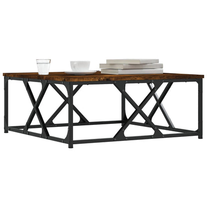 Tavolino da Salotto Rovere Fumo 70x70x30cm in Legno Multistrato | homemem39