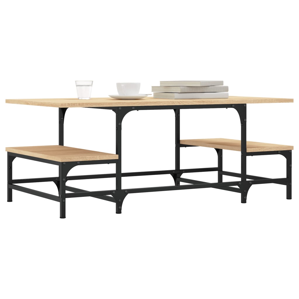 Tavolino Salotto Rovere Sonoma 100x50,5x40 cm Legno Multistrato | homemem39
