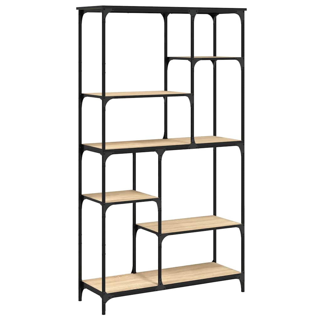 Libreria Rovere Sonoma 99x35,5x176 cm Legno Multistrato Acciaio | homemem39