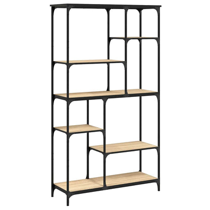Libreria Rovere Sonoma 99x35,5x176 cm Legno Multistrato Acciaio | homemem39