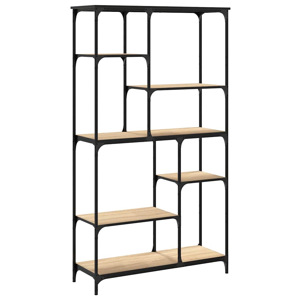 Libreria Rovere Sonoma 99x35,5x176 cm Legno Multistrato Acciaio | homemem39