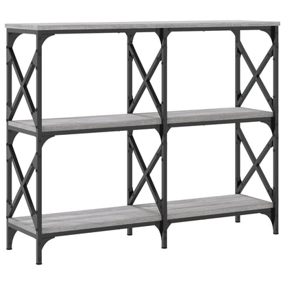 Tavolo Consolle Grigio Sonoma 100x28x80,5 cm Legno Multistrato | homemem39