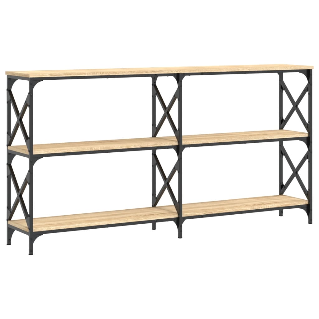 Tavolo Consolle Rovere Sonoma 156x28x80,5 cm Legno Multistrato - homemem39