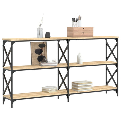 Tavolo Consolle Rovere Sonoma 156x28x80,5 cm Legno Multistrato - homemem39
