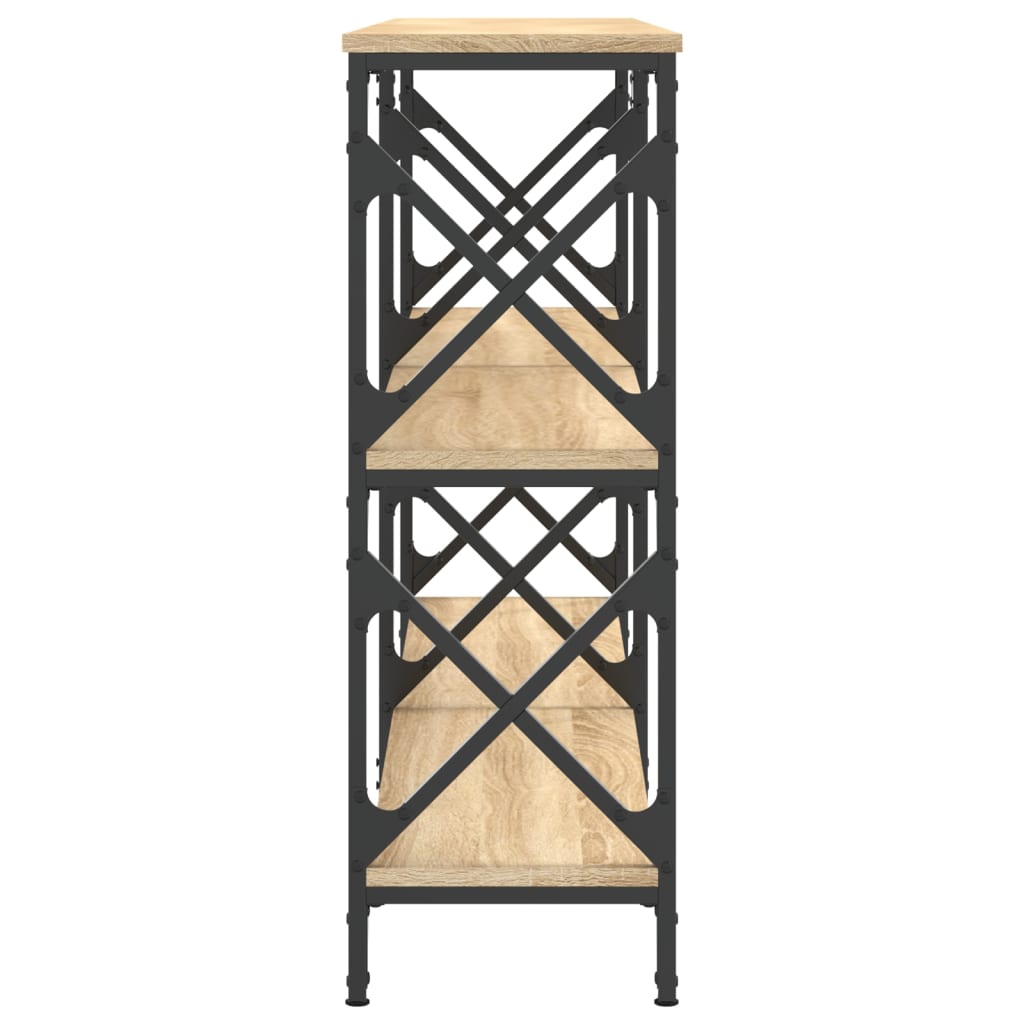 Tavolo Consolle Rovere Sonoma 156x28x80,5 cm Legno Multistrato - homemem39