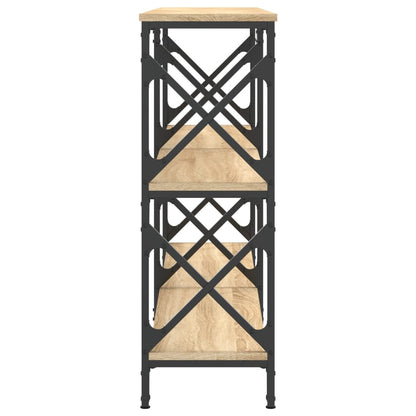 Tavolo Consolle Rovere Sonoma 156x28x80,5 cm Legno Multistrato - homemem39