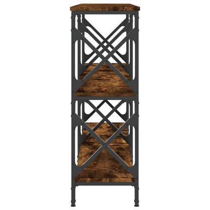 Tavolo Consolle Rovere Fumo 156x28x80,5 cm in Legno Multistrato - homemem39