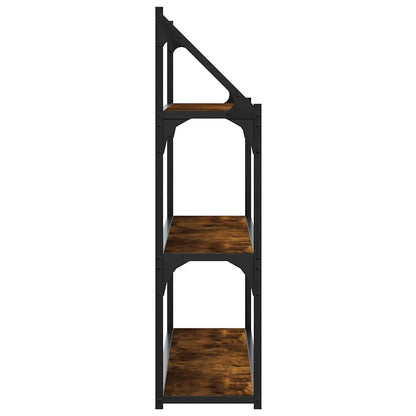 Scaffale Parete 3 Ripiani Rovere Fumo 80x21x78,5 cm Multistrato | homemem39