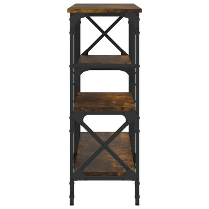 Tavolo Consolle Rovere Fumo 150x29x76,5 cm in Legno Multistrato