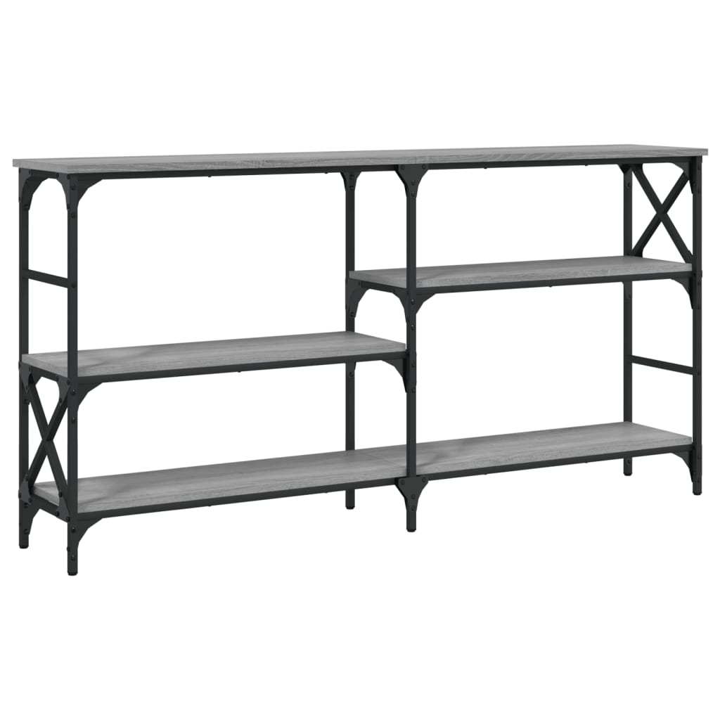 Tavolo Consolle Grigio Sonoma 150x29x76,5 cm Legno Multistrato - homemem39
