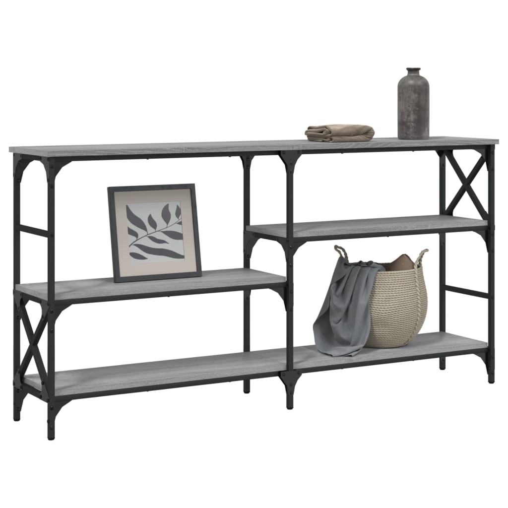 Tavolo Consolle Grigio Sonoma 150x29x76,5 cm Legno Multistrato - homemem39