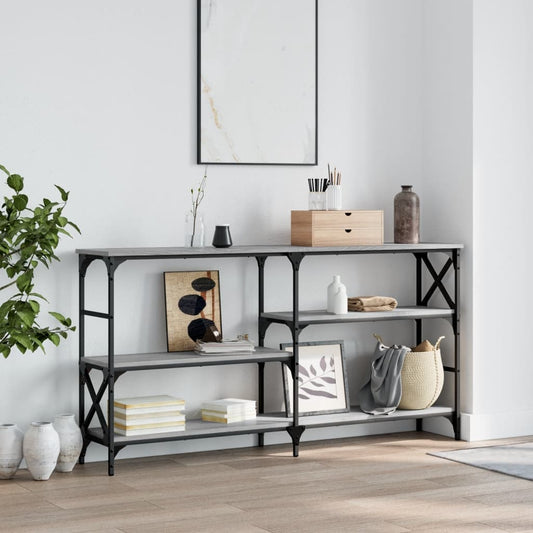 Tavolo Consolle Grigio Sonoma 150x29x76,5 cm Legno Multistrato - homemem39
