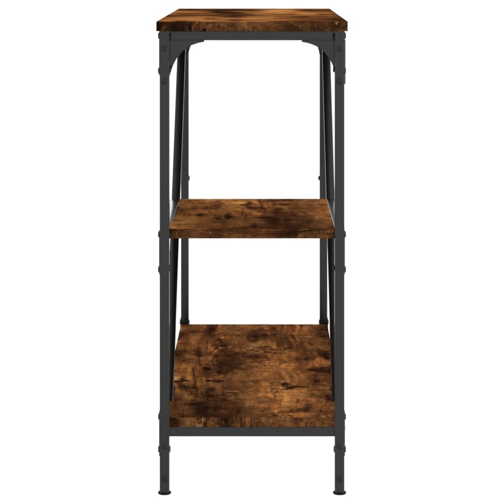 Tavolino Consolle Rovere Fumo 88,5x30x75cm in Legno Multistrato - homemem39