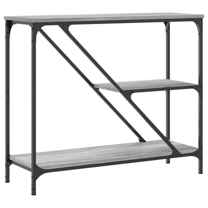 Tavolino Consolle Grigio Sonoma 88,5x30x75 cm Legno Multistrato - homemem39