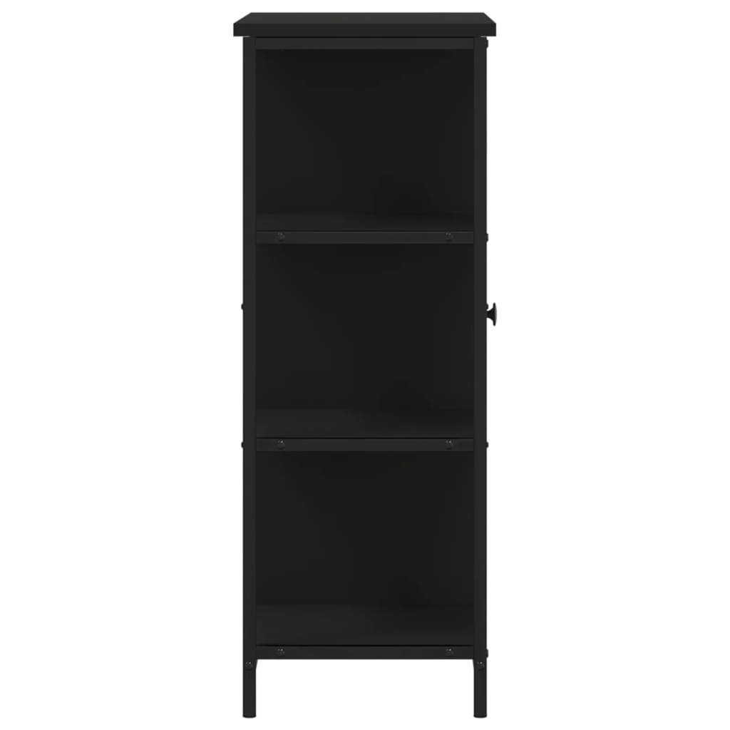 Credenza Nera 70x30x80 cm in Legno Multistrato - homemem39