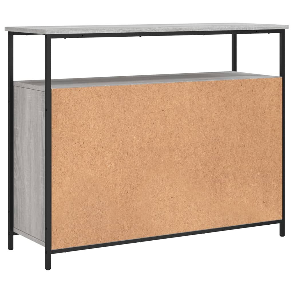 Credenza Grigio Sonoma 100x35x80 cm in Legno Multistrato - homemem39
