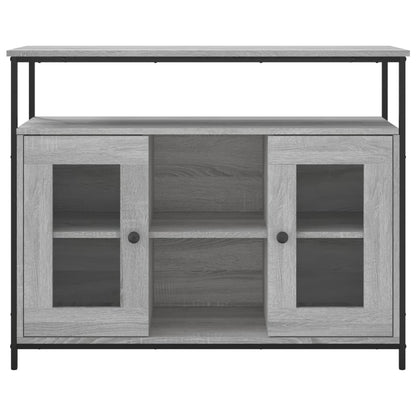 Credenza Grigio Sonoma 100x35x80 cm in Legno Multistrato - homemem39
