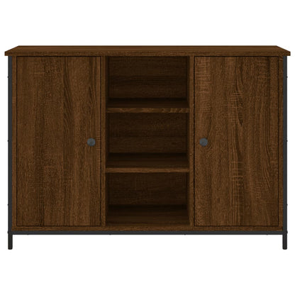 Credenza Rovere Marrone 100x35x70 cm in Legno Multistrato